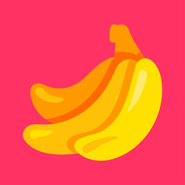 Banana flat vector illustration