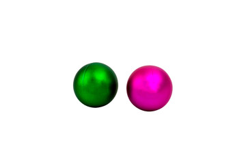 christmas ball isolated on white with clipping path