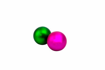 christmas ball isolated on white with clipping path
