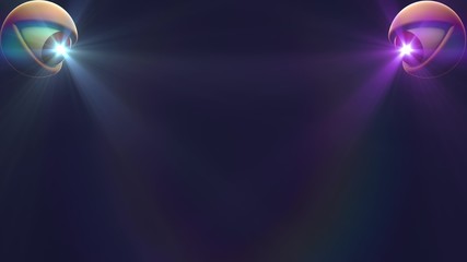 2 eyes with light beam shine rays background illustration New quality universal colorful joyful nice cool 4k stock image