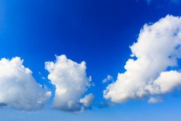 Naklejka na ściany i meble blue sky background with tiny clouds 
