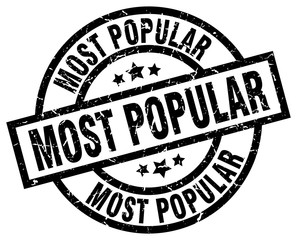 most popular round grunge black stamp