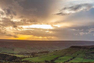 Naklejka na ściany i meble North Yorkshire Moors National Park Sunset
