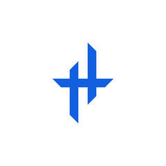 Modern Letter H Icon Logo Design Template for technology finance business health company with modern high end look