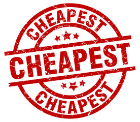 cheapest round red grunge stamp