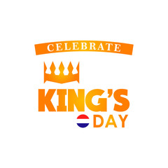 Happy King's Day Vector Template Design Illustration