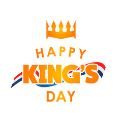 Happy King's Day Vector Template Design Illustration