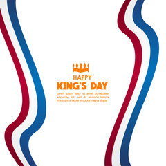 Happy King's Day Vector Template Design Illustration