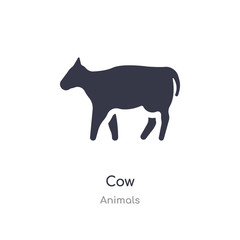 cow icon. isolated cow icon vector illustration from animals collection. editable sing symbol can be use for web site and mobile app
