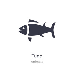 tuna icon. isolated tuna icon vector illustration from animals collection. editable sing symbol can be use for web site and mobile app