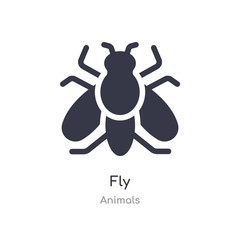 fly icon. isolated fly icon vector illustration from animals collection. editable sing symbol can be use for web site and mobile app