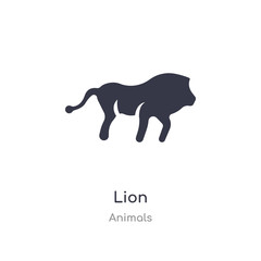 lion icon. isolated lion icon vector illustration from animals collection. editable sing symbol can be use for web site and mobile app