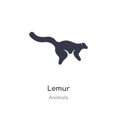 lemur icon. isolated lemur icon vector illustration from animals collection. editable sing symbol can be use for web site and mobile app