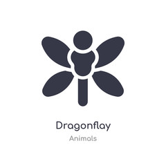 dragonflay icon. isolated dragonflay icon vector illustration from animals collection. editable sing symbol can be use for web site and mobile app