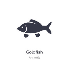 goldfish icon. isolated goldfish icon vector illustration from animals collection. editable sing symbol can be use for web site and mobile app