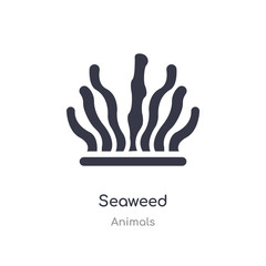 seaweed icon. isolated seaweed icon vector illustration from animals collection. editable sing symbol can be use for web site and mobile app