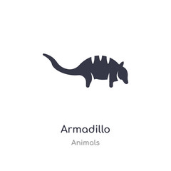 armadillo icon. isolated armadillo icon vector illustration from animals collection. editable sing symbol can be use for web site and mobile app