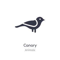 Obraz premium canary icon. isolated canary icon vector illustration from animals collection. editable sing symbol can be use for web site and mobile app