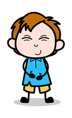 Accidity - School Boy Cartoon Character Vector Illustration