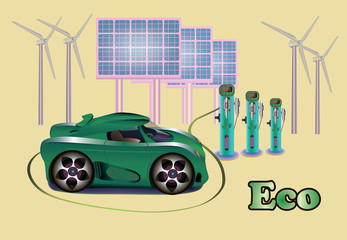 Vector refueling electric car charging battery hybrids