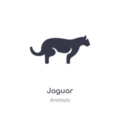 jaguar icon. isolated jaguar icon vector illustration from animals collection. editable sing symbol can be use for web site and mobile app