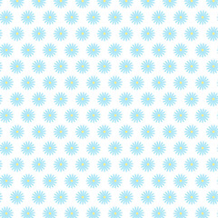 Simple flower pattern. Seamless floral pattern, wallpaper. Delicate vector abstract flower pattern background