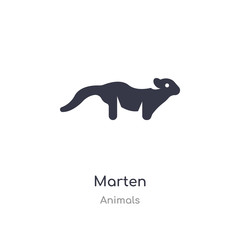 marten icon. isolated marten icon vector illustration from animals collection. editable sing symbol can be use for web site and mobile app