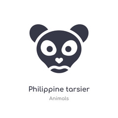 philippine tarsier icon. isolated philippine tarsier icon vector illustration from animals collection. editable sing symbol can be use for web site and mobile app