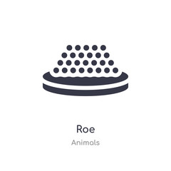 roe icon. isolated roe icon vector illustration from animals collection. editable sing symbol can be use for web site and mobile app