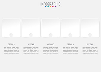 Business infographic labels template with 5 options.Creative concept for infographic..