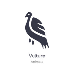 vulture icon. isolated vulture icon vector illustration from animals collection. editable sing symbol can be use for web site and mobile app