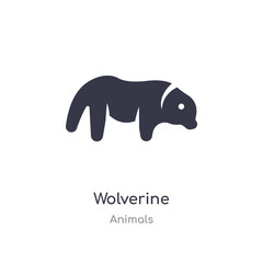 wolverine icon. isolated wolverine icon vector illustration from animals collection. editable sing symbol can be use for web site and mobile app