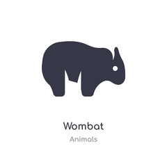 wombat icon. isolated wombat icon vector illustration from animals collection. editable sing symbol can be use for web site and mobile app