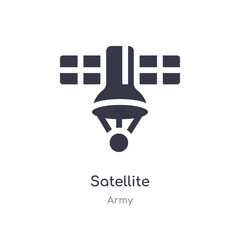 satellite icon. isolated satellite icon vector illustration from army collection. editable sing symbol can be use for web site and mobile app