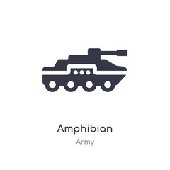 amphibian icon. isolated amphibian icon vector illustration from army collection. editable sing symbol can be use for web site and mobile app