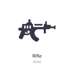 rifle icon. isolated rifle icon vector illustration from army collection. editable sing symbol can be use for web site and mobile app