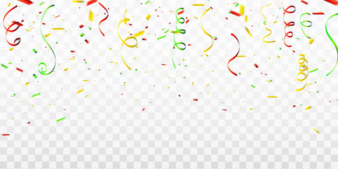 Festa Junina party design. Celebration background template with confetti Colorful ribbons frame. luxury greeting rich card.