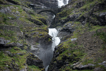 Stigfossen Wasserfall am Trollstigen