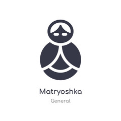 matryoshka icon. isolated matryoshka icon vector illustration from general collection. editable sing symbol can be use for web site and mobile app