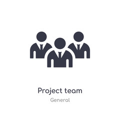 project team icon. isolated project team icon vector illustration from general collection. editable sing symbol can be use for web site and mobile app