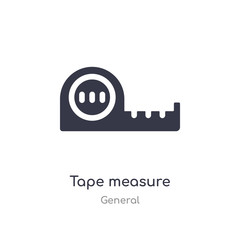 tape measure icon. isolated tape measure icon vector illustration from general collection. editable sing symbol can be use for web site and mobile app