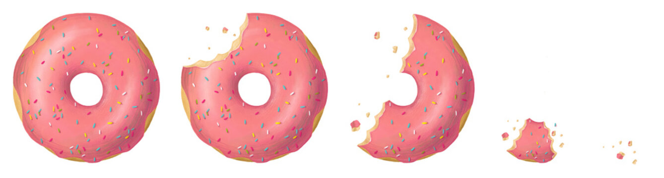 donuts pink set