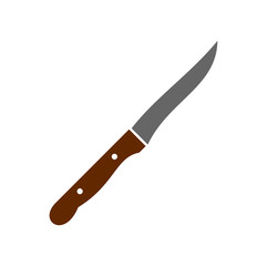 Knife icon on background for graphic and web design. Simple vector sign. Internet concept symbol for website button or mobile app.