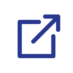 External Link Icon with box and arrow - UI or UX icon