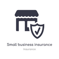 small business insurance icon. isolated small business insurance icon vector illustration from insurance collection. editable sing symbol can be use for web site and mobile app