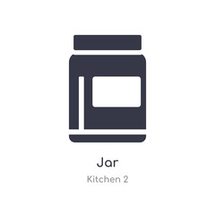 jar icon. isolated jar icon vector illustration from kitchen 2 collection. editable sing symbol can be use for web site and mobile app