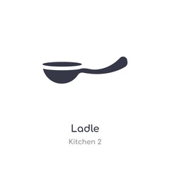 ladle icon. isolated ladle icon vector illustration from kitchen 2 collection. editable sing symbol can be use for web site and mobile app