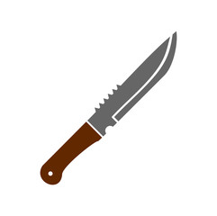 Knife icon on background for graphic and web design. Simple vector sign. Internet concept symbol for website button or mobile app.