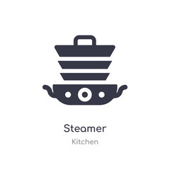 steamer icon. isolated steamer icon vector illustration from kitchen collection. editable sing symbol can be use for web site and mobile app