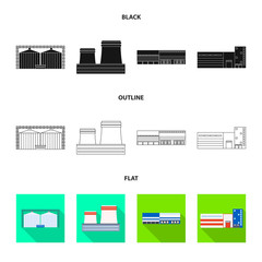Vector design of production and structure icon. Collection of production and technology vector icon for stock.